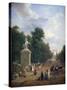The Entrance to the Champs-Élysées, C1804-1836-Eustache Francois Duval-Stretched Canvas