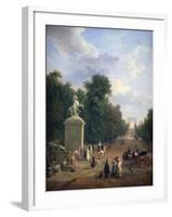 The Entrance to the Champs-Élysées, C1804-1836-Eustache Francois Duval-Framed Giclee Print