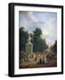 The Entrance to the Champs-Élysées, C1804-1836-Eustache Francois Duval-Framed Giclee Print