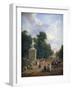 The Entrance to the Champs-Élysées, C1804-1836-Eustache Francois Duval-Framed Giclee Print