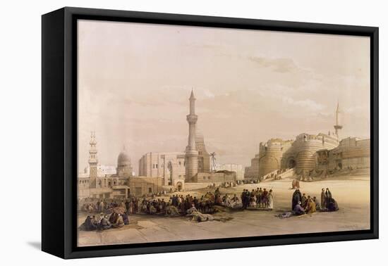 The Entrance to the Citadel of Cairo, from Egypt and Nubia, Vol.3-David Roberts-Framed Stretched Canvas