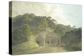 The Entrance to the Elephanta Cave-Thomas & William Daniell-Stretched Canvas