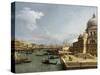 The Entrance to the Grand Canal and the Church Santa Maria Della Salute, Venice-Canaletto-Stretched Canvas