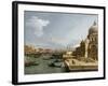 The Entrance to the Grand Canal and the Church Santa Maria Della Salute, Venice-Canaletto-Framed Giclee Print