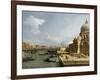 The Entrance to the Grand Canal and the Church Santa Maria Della Salute, Venice-Canaletto-Framed Giclee Print