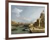 The Entrance to the Grand Canal and the Church Santa Maria Della Salute, Venice-Canaletto-Framed Giclee Print