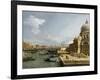 The Entrance to the Grand Canal and the Church Santa Maria Della Salute, Venice-Canaletto-Framed Giclee Print