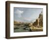 The Entrance to the Grand Canal and the Church Santa Maria Della Salute, Venice-Canaletto-Framed Giclee Print