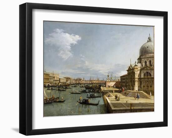 The Entrance to the Grand Canal and the Church Santa Maria Della Salute, Venice-Canaletto-Framed Giclee Print