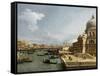 The Entrance to the Grand Canal and the Church Santa Maria Della Salute, Venice-Canaletto-Framed Stretched Canvas