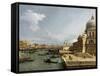 The Entrance to the Grand Canal and the Church Santa Maria Della Salute, Venice-Canaletto-Framed Stretched Canvas