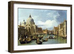 The Entrance to the Grand Canal, Venice, Ca 1730-Canaletto-Framed Giclee Print