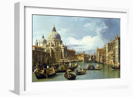 The Entrance to the Grand Canal, Venice, Ca 1730-Canaletto-Framed Giclee Print