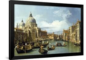 The Entrance to the Grand Canal, Venice, Ca 1730-Canaletto-Framed Giclee Print