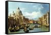 The Entrance to the Grand Canal, Venice-Canaletto-Framed Stretched Canvas