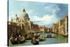 The Entrance to the Grand Canal, Venice-Canaletto-Stretched Canvas