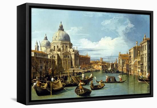 The Entrance to the Grand Canal, Venice-Canaletto-Framed Stretched Canvas