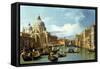 The Entrance to the Grand Canal, Venice-Canaletto-Framed Stretched Canvas