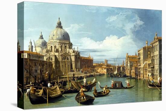 The Entrance to the Grand Canal, Venice-Canaletto-Stretched Canvas