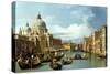 The Entrance to the Grand Canal, Venice-Canaletto-Stretched Canvas