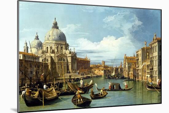 The Entrance to the Grand Canal, Venice-Canaletto-Mounted Giclee Print
