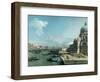 The Entrance to the Grand Canal, Venice-Canaletto-Framed Premium Giclee Print