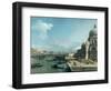 The Entrance to the Grand Canal, Venice-Canaletto-Framed Premium Giclee Print