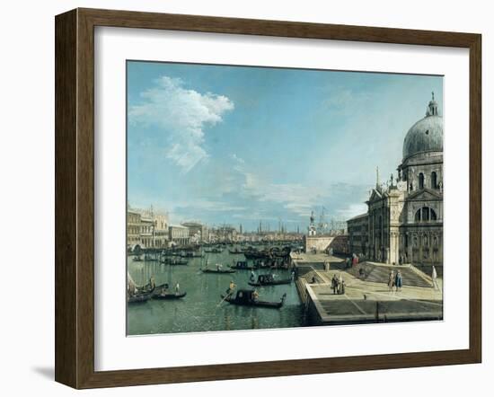 The Entrance to the Grand Canal, Venice-Canaletto-Framed Giclee Print