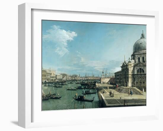 The Entrance to the Grand Canal, Venice-Canaletto-Framed Giclee Print