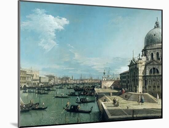 The Entrance to the Grand Canal, Venice-Canaletto-Mounted Giclee Print