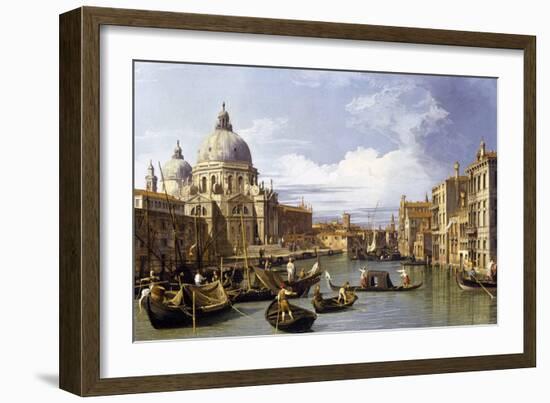 The Entrance to the Grand Canal-Canaletto-Framed Premium Giclee Print