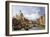 The Entrance to the Grand Canal-Canaletto-Framed Premium Giclee Print