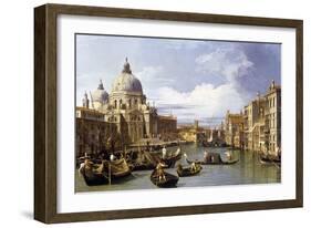 The Entrance to the Grand Canal-Canaletto-Framed Premium Giclee Print