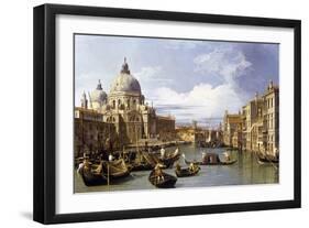 The Entrance to the Grand Canal-Canaletto-Framed Premium Giclee Print