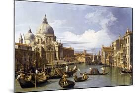 The Entrance to the Grand Canal-Canaletto-Mounted Giclee Print