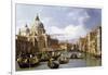 The Entrance to the Grand Canal-Canaletto-Framed Giclee Print