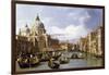 The Entrance to the Grand Canal-Canaletto-Framed Giclee Print