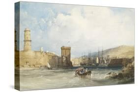 The Entrance to the Harbour of Marseilles, C.1838-William Callow-Stretched Canvas