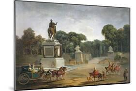 The Entrance to the Tuileries from the Place Louis XV in Paris, circa 1775-Jacques Philippe Joseph Saint-Quentin-Mounted Giclee Print