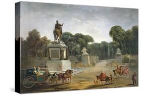 The Entrance to the Tuileries from the Place Louis XV in Paris, circa 1775-Jacques Philippe Joseph Saint-Quentin-Stretched Canvas