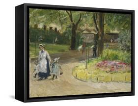 The Entrance to the Zoological Gardens, Frankfurt (Papagaienallee), 1901-Max Slevogt-Framed Stretched Canvas