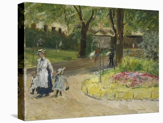 The Entrance to the Zoological Gardens, Frankfurt (Papagaienallee), 1901-Max Slevogt-Stretched Canvas