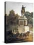 The Entrance to Tuileries with Statue of Louis XV and Carriage-null-Stretched Canvas