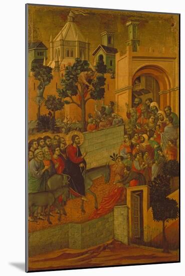 The Entry into Jerusalem, 1308-11-Duccio di Buoninsegna-Mounted Giclee Print