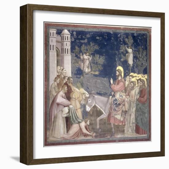 The Entry into Jerusalem, circa 1305-Giotto di Bondone-Framed Giclee Print