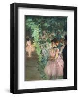The Entry into the Scene. 1876-1883. Oil on canvas.-Edgar Degas-Framed Premium Giclee Print