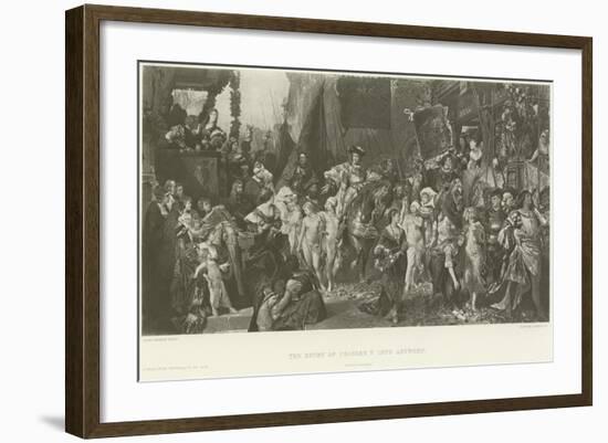 The Entry of Charles V into Antwerp-null-Framed Giclee Print