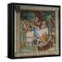 The Entry of Christ Into Jerusalem, from a Series of Scenes of the New Testament-Barna Da Siena-Framed Stretched Canvas