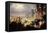 The Entry of Christ into Jerusalem-Louis Felix Leullier-Framed Stretched Canvas