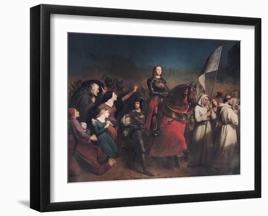 The Entry of Joan of Arc (1412-31) into Orleans, 8th May 1429, 1843-Henry Scheffer-Framed Giclee Print